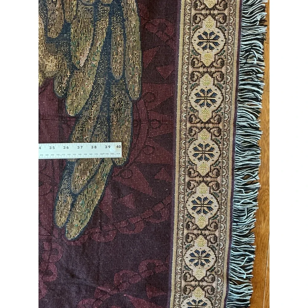 Guardian Angel Praying Tapestry Throw Blanket Approx 50